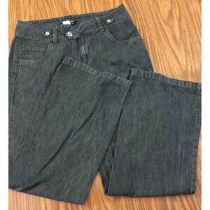 Essentials By Milano Womens‎ Jeans Light Black SZ 10 Casual Cotton Blend 30”L